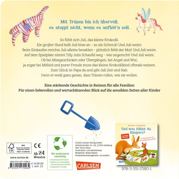 Was weinst du denn so viel, kleines Krokodil? — Buchcover
