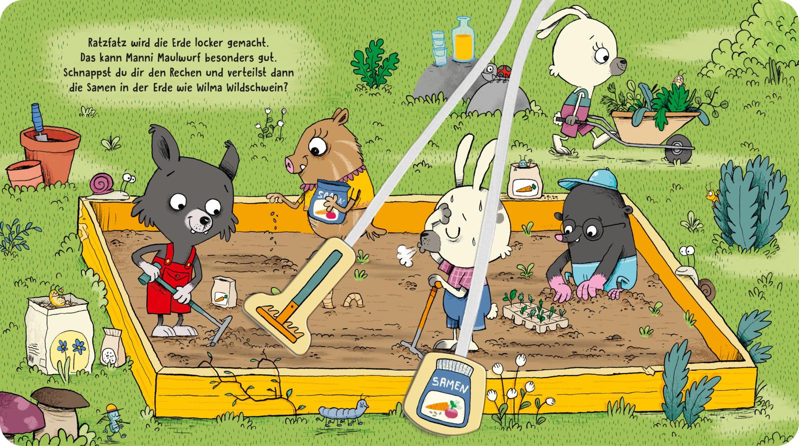 Willi Wölfchen: Wir buddeln im Garten! — Buchcover